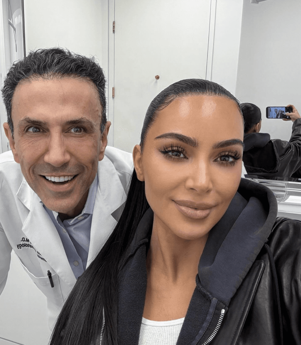 Dr. Simon Ourian with celebrity client