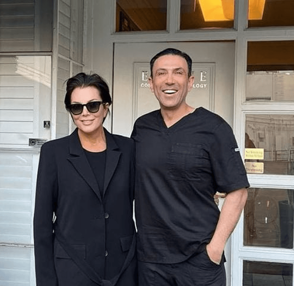 Dr. Simon Ourian with celebrity client